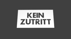 template "Kein Zutritt" (printed colour: yellow)